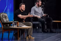 Tổng thống Ukraine Volodymyr Zelensky (Ảnh: Getty)