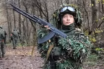 Binh sĩ của Quân đội Nhân dân Triều Tiên tại vùng Kursk của Nga. Ảnh: MW.