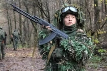 Binh sĩ của Quân đội Nhân dân Triều Tiên tại vùng Kursk của Nga. Ảnh: MW.