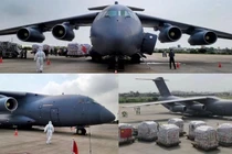 Máy bay Y-20 của Trung Quốc chuyển hàng viện trợ tới Karachi, Pakistan (ảnh: MW)