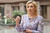 Người phát ngôn Bộ Ngoại giao Nga Maria Zakharova phát biểu trong cuộc phỏng vấn với RIA Novosti ở Moscow, Nga (Ảnh: Sputnik)