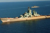 Tàu tuần dương chạy bằng năng lượng hạt nhân lớp Kirov của Hải quân Nga. Ảnh: MW.