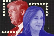 Một cuộc thăm dò mới của Wall Street Journal cho thấy cựu Tổng thống Donald Trump dẫn trước Phó Tổng thống Kamala Harris (Ảnh: WSJ)