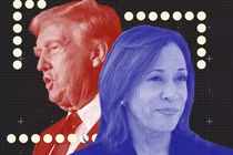 Một cuộc thăm dò mới của Wall Street Journal cho thấy cựu Tổng thống Donald Trump dẫn trước Phó Tổng thống Kamala Harris (Ảnh: WSJ)