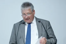 Người đứng đầu cơ quan tình báo nước ngoài Đức Bruno Kahl, Berlin, ngày 19/7 (Ảnh: Getty)