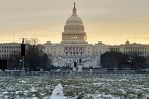 Tòa nhà Quốc hội Mỹ trước lễ nhậm chức lần thứ hai của Tổng thống đắc cử Donald Trump, ngày 17/1 tại Washington, DC. Ảnh: Getty.