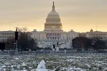 Tòa nhà Quốc hội Mỹ trước lễ nhậm chức lần thứ hai của Tổng thống đắc cử Donald Trump, ngày 17/1 tại Washington, DC. Ảnh: Getty.