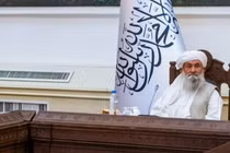Thủ tướng trong chính phủ của Taliban, Mullah Mohammad Hassan Akhund (Ảnh: AFP)