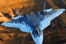 Tiêm kích tàng hình Su-57 của Nga sẽ được trang bị tên lửa siêu thanh nhỏ, gọn (Ảnh: Defenseforce)