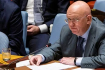 Đại sứ Nga tại Liên Hợp Quốc Vassily Nebenzia. Ảnh: Getty.