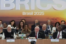 Tổng thống Brazil Luiz Inacio Lula da Silva phát biểu tại Hội nghị thượng đỉnh BRICS, tại Bảo tàng Nghệ thuật Hiện đại ở Rio de Janeiro, Brazil, vào ngày 6/7. Ảnh: Reuters.