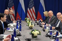 Ngoại trưởng Nga và Mỹ đã có cuộc gặp bên lề Đại hội đồng LHQ hôm 24/9. Ảnh: Sputnik.