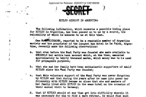 Một hồ sơ giải mật từ tháng 10/1945 cho thấy các điệp viên của Bộ Chiến tranh Mỹ đã nói với FBI về một nơi ẩn náu bí mật nghi của Hitler tại một khách sạn ở La Falda, Argentina. Ảnh: CIA.