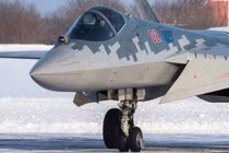 Máy bay chiến đấu Su-57 của Lực lượng Không quân Vũ trụ Nga. Ảnh: MW.