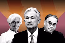 Chủ tịch ECB Christine Lagarde, Chủ tịch Fed Jerome Powell và Thống đốc Ngân hàng Anh Andrew Bailey (Ảnh: FT)