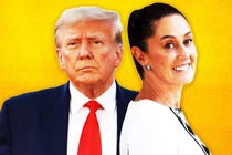 Tổng thống đắc cử Mỹ Donald Trump và Tổng thống Mexico Claudia Sheinbaum lao vào cuộc khẩu chiến kéo dài. Ảnh: DailyBeast.