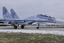 Chiến đấu cơ Su-30 của Lực lượng Không quân Vũ trụ Nga. Ảnh: MW.