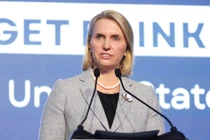 Đại sứ Mỹ tại Ukraine Bridget Brink. Ảnh: Getty.
