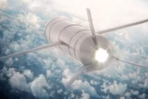 Ảnh đồ họa cho thấy Tomahawk đang trong quá trình bay. Ảnh: Raytheon.