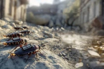 Ảnh đồ họa về robot gián trinh sát mà quân đội Đức muốn phát triển cho chiến tranh tương lai. Ảnh: Reuters.