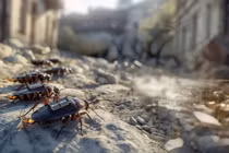 Ảnh đồ họa về robot gián trinh sát mà quân đội Đức muốn phát triển cho chiến tranh tương lai. Ảnh: Reuters.