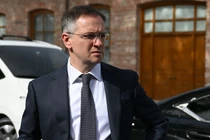 Trợ lý Tổng thống kiêm trưởng đoàn đàm phán Nga Vladimir Medinsky tại Istanbul, Thổ Nhĩ Kỳ, ngày 16/5. Ảnh: Sputnik.