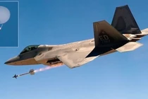 Đây là lần phóng tên lửa đầu tiên, và có lẽ cũng là cuối cùng, của F-22 (Ảnh: MW)