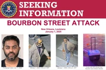 Nghi phạm Shamsud-Din Jabbar và hiện trường vụ đâm xe rạng sáng 1/1 ở New Orleans. Ảnh: Reuters.