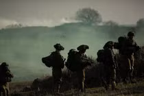 Cuộc tập trận quân sự của Israel tại Cao nguyên Golan. Ảnh: Getty.