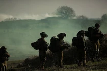 Cuộc tập trận quân sự của Israel tại Cao nguyên Golan. Ảnh: Getty.