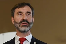 Bộ trưởng Bộ Ngoại giao và Châu Âu của Slovakia Juraj Blanar. Ảnh: SOPA.