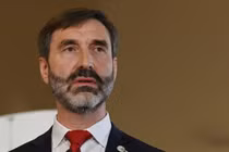 Bộ trưởng Bộ Ngoại giao và Châu Âu của Slovakia Juraj Blanar. Ảnh: SOPA.