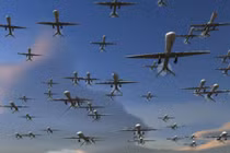 Chiến thuật bầy drone có thể giúp Mỹ đánh bật đòn tấn công của Trung Quốc (Ảnh: DailyGuardian)