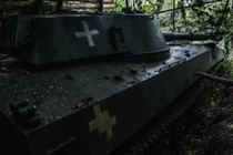 Pháo tự hành Ukraine ở vùng Kharkov, ngày 5/8/2024 (Ảnh: Getty)