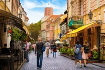 Thành phố Vilnius, Lithuania thu hút nhiều lao động nước ngoài (Ảnh: Getty)