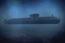 Tàu ngầm thế hệ thứ 5 đầu tiên trên thế giới có khả năng tàng hình và triển khai UUV. Ảnh: Saab.