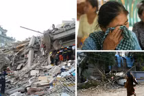 Những hình ảnh tang thương trong vụ động đất xảy ra ở Myanmar vào ngày 28/3. Ảnh: Getty.