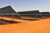 Các tấm pin mặt trời tại nhà máy hiện tại của Scatec ở Benban, Ai Cập, hoàn thành vào năm 2019. Ảnh: Scatec.