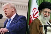 Tổng thống Mỹ Donald Trump và Lãnh tụ tối cao Iran Ali Khamenei. Ảnh: AFP.