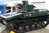 Mẫu robot chiến đấu tự hành Marker của Nga (Ảnh: RT)