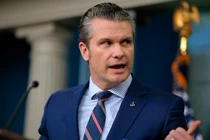Bộ trưởng Quốc phòng Mỹ Pete Hegseth tại Washington, DC, ngày 30/1. Ảnh: Getty.