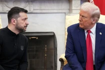 Tổng thống Ukraine Volodymyr Zelensky và Tổng thống Mỹ Donald Trump. Ảnh: Getty.