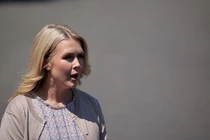 Thư ký báo chí Nhà Trắng Karoline Leavitt đưa ra phản ứng về lãnh đạo Ukraine. Ảnh: Getty.