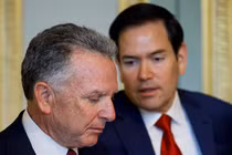 Ngoại trưởng Mỹ Marco Rubio và đặc phái viên của Tổng thống Donald Trump, Steve Witkoff. Ảnh: AFP.