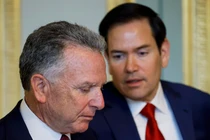 Ngoại trưởng Mỹ Marco Rubio và đặc phái viên của Tổng thống Donald Trump, Steve Witkoff. Ảnh: AFP.