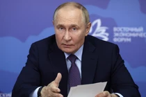 Tổng thống Nga Vladimir Putin tại Vladivostok, Nga, ngày 4/9 (Ảnh: Sputnik)