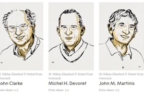 Ba nhà khoa học đến từ Anh, Pháp và Mỹ giành giải Nobel Vật lý 2025. Ảnh: Nobelprize.org.