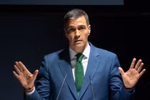 Thủ tướng Tây Ban Nha Pedro Sanche, tại sự kiện 'World in Progress' ở Barcelona, ​​Catalonia, Tây Ban Nha, ngày 14/10 (Ảnh: Getty)