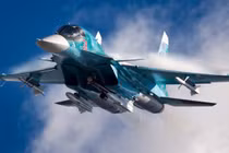 Chiến đấu cơ Su-34 của Lực lượng Không quân Vũ trụ Nga. Ảnh: MW.