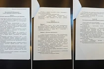 Văn bản cho thấy đề xuất hòa bình của phía Nga. Ảnh: RT.